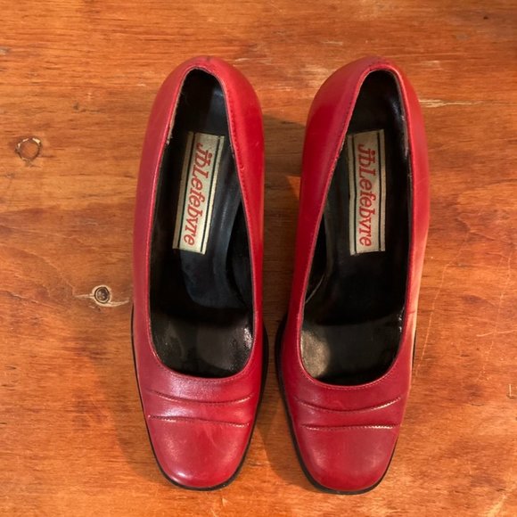 JB Lefebvre Shoes - Vintage JB Lefebvre Leather Pumps